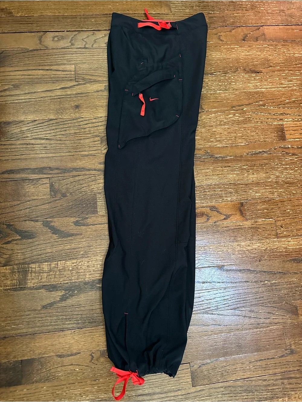 Nike Black Cargo Pants with Red Trim